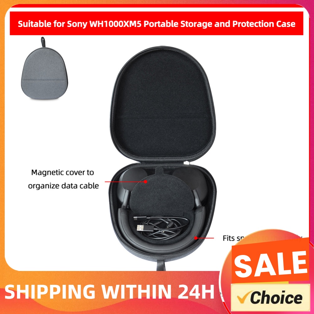 Headphone Case Hard - Hard Carrying Case Shockproof Portable Storage