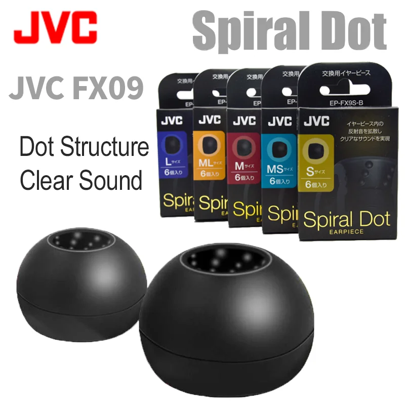 Anker Speaker Soundcore Boom 2 - JVC Spiral Dot Eartips Silicone Earbud