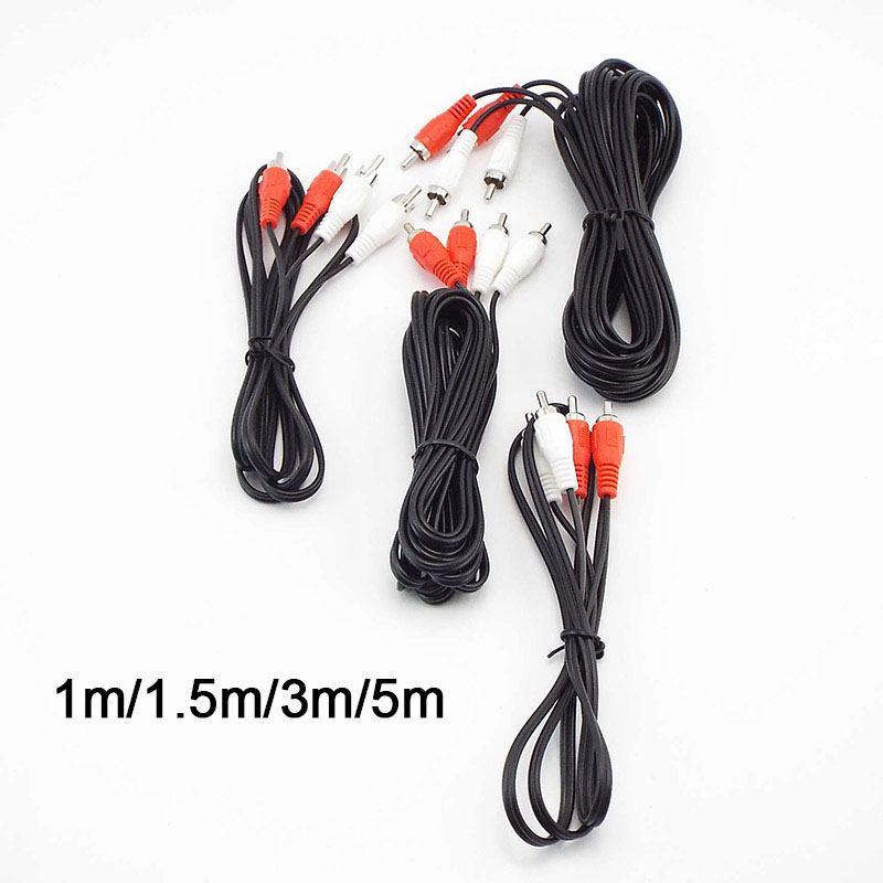 1m-5m Dual 2RCA 2 RCA Male to  - Audio Splitter Y 评论和价格